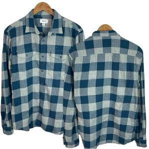 BF1383 Mens Sonoma Goods For Life Plaid Flannel Lumberjack Button Shirt M